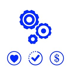 gear icon stock vector illustration flat design