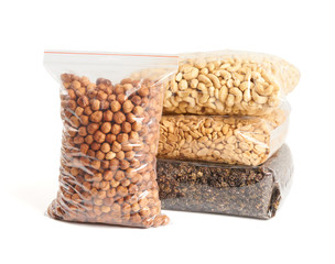 Nuts and mulberry in package