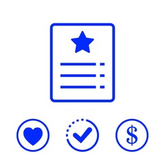 checklist  icon stock vector illustration flat design