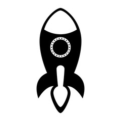 rocket spaceship isolated icon vector illustration design