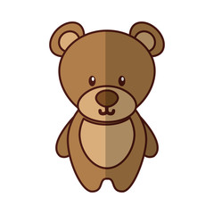 bear teddy toy icon vector illustration design