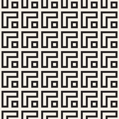 Maze Tangled Lines Contemporary Graphic. Abstract Geometric Background Design. Vector Seamless Pattern.