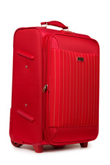 red new suitcase