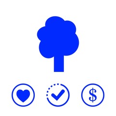 tree icon stock vector illustration flat design