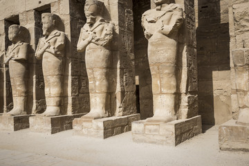 Ancient ruins of Karnak temple in Luxor. Egypt