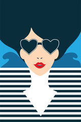 Stylish beautiful model for fashion design