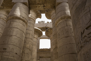Ancient ruins of Karnak temple in Luxor. Egypt