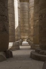 Ancient ruins of Karnak temple in Luxor. Egypt