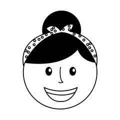 woman avatar character icon vector illustration design