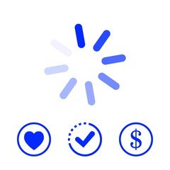 loading icon stock vector illustration flat design
