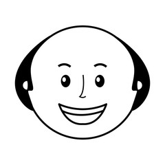 grandfather avatar character icon vector illustration design