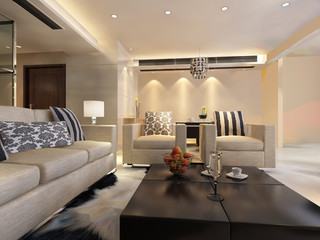 3d rendering of home interior.