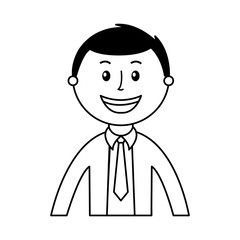 man avatar character icon vector illustration design