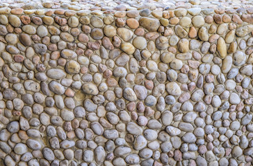 Background texture of sea stone wall.