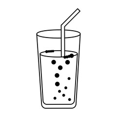 soda glass isolated icon vector illustration design