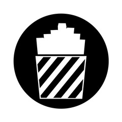 french fries isolated icon vector illustration design