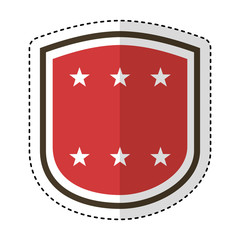 elegant shield frame icon vector illustration design