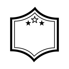 elegant shield frame icon vector illustration design