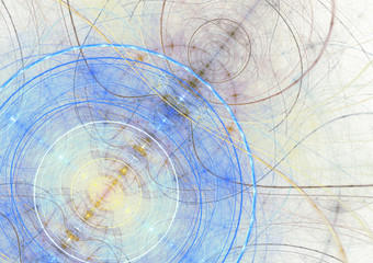 Modern fractal mechanical background