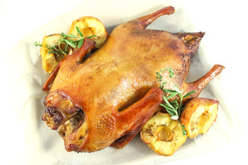 duck with apples