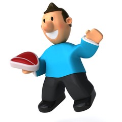 Fun casual man - 3D Illustration