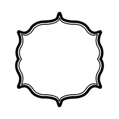 christmas traditional frame icon vector illustration design