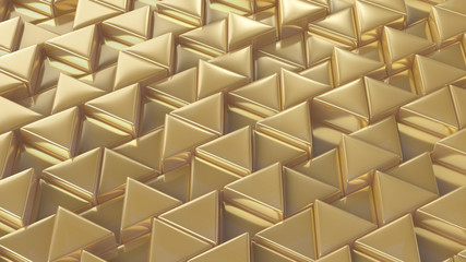 
Gold shining mosaic background. 3D render. Background texture