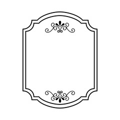 christmas traditional frame icon vector illustration design