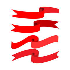 Obraz premium Ribbon red collection