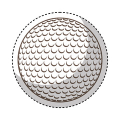 golf ball isolated icon vector illustration design