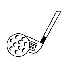 golf ball isolated icon vector illustration design