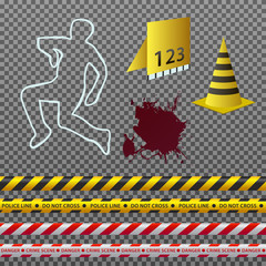 Crime scene illustration