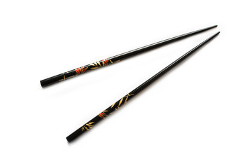 Pair of black chopsticks