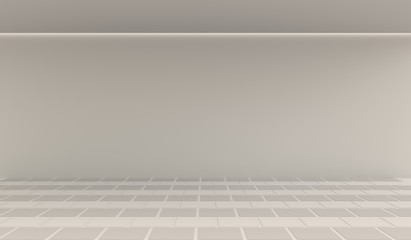 Empty room interior background. 3d render