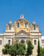 Fototapeta na wymiar Holy Trinity church in the Russian Compound of Jerusalem