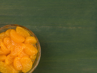 Mandarin Orange Segments in a Bowl