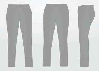 Grey pants vector