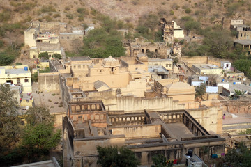 Aerial view of Jaipur (Pink city), Rajasthan, India