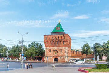 Дмитриевская башня кремля в городе Нижний Новгород