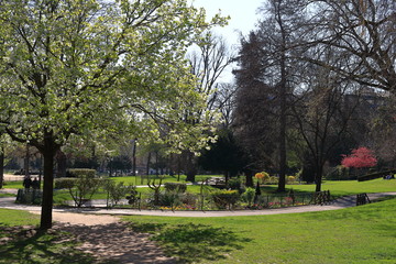Jardin du Printemps à Paris, France