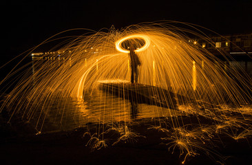 Wire Wool Spinning
