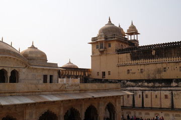 Fototapeta na wymiar Amber Fort in Jaipur, Rajasthan, India