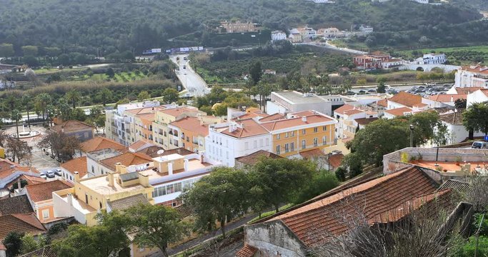 4K UltraHD Rooftop view in Silves, Portugal