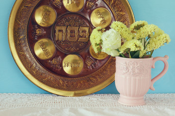 Pesah celebration concept (jewish Passover holiday).