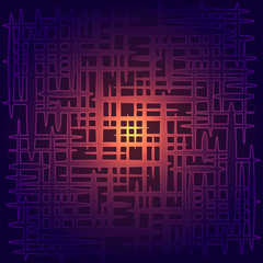 Abstract geometric background with graphic visualization of data, interaction, science, technology. Futuristic structure of information links