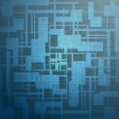 Abstract geometric background with graphic visualization of data, interaction, science, technology. Futuristic structure of information links