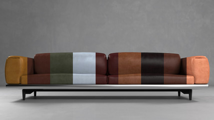 Sofa aus Leder in verschiedenen Farben