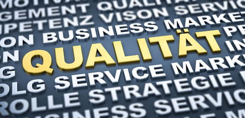 QUALITÄT /3d Letters