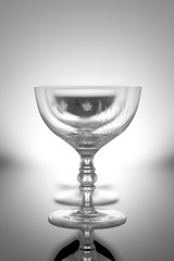 Three glases with diffuse light