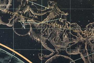 Vintage celestial map